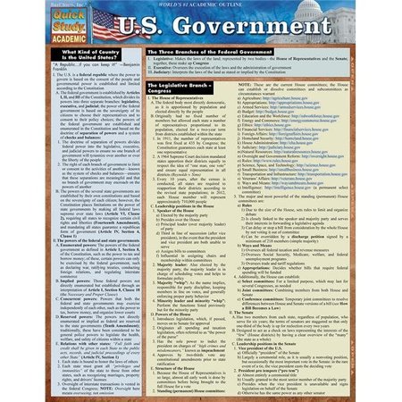 BARCHARTS BarCharts 9781423218494 U.S. Government Study Guide 9781423218494